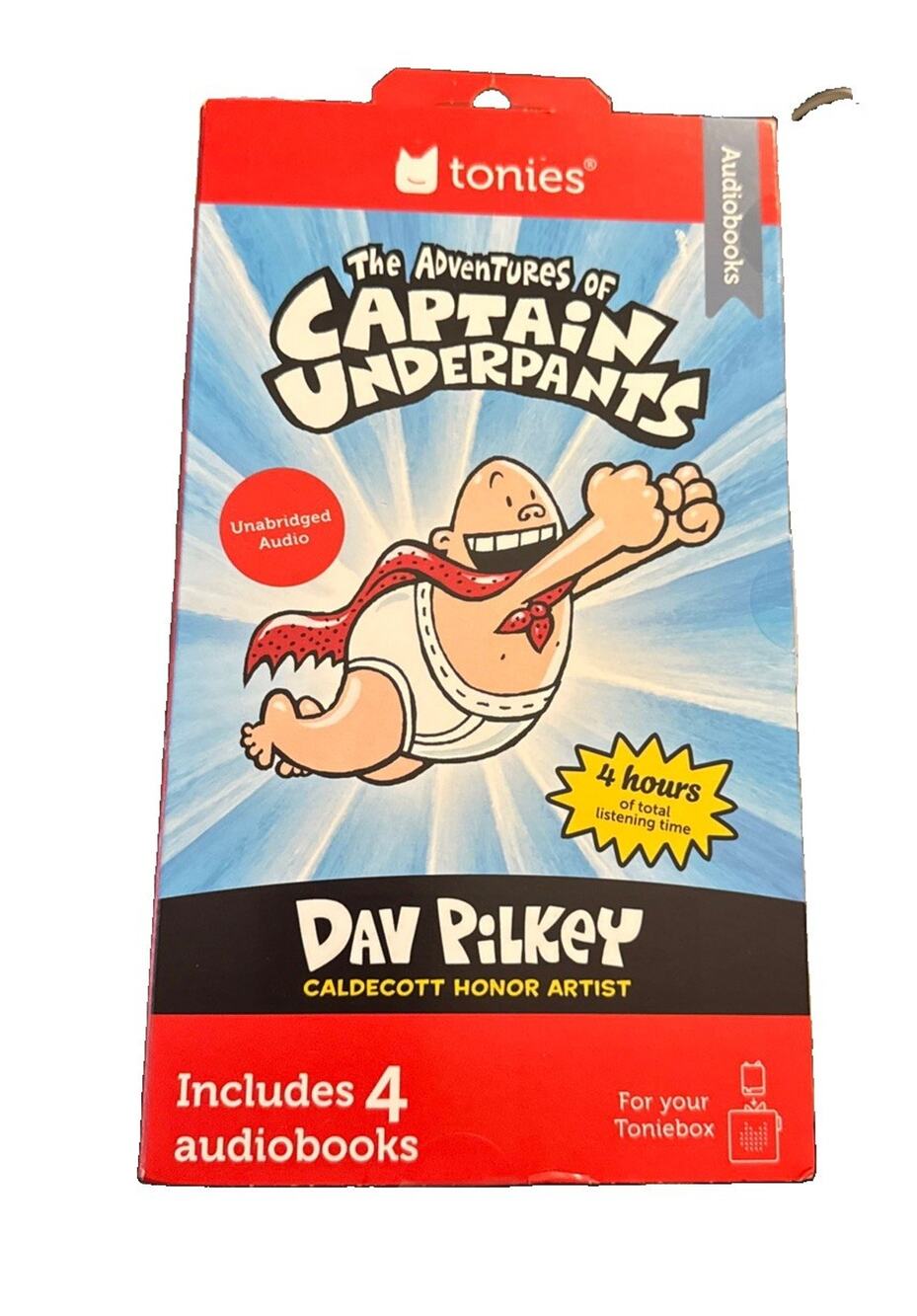 Tonies Audiobooks The Adventures of Captain Underpants-Includes 4 Audiobooks
